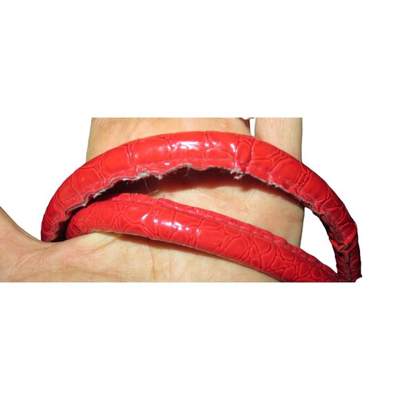 ED HARDY by Christian Audigier Y2K Mermaid Black Canvas & Patent Leather Trim & - Picture 9 of 12